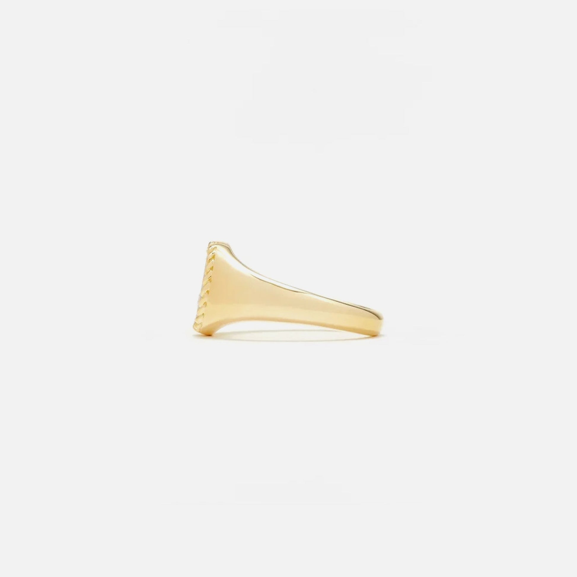 Men|Women Kith Yvonne Leon Baby Signet Ring With Diamond - Black