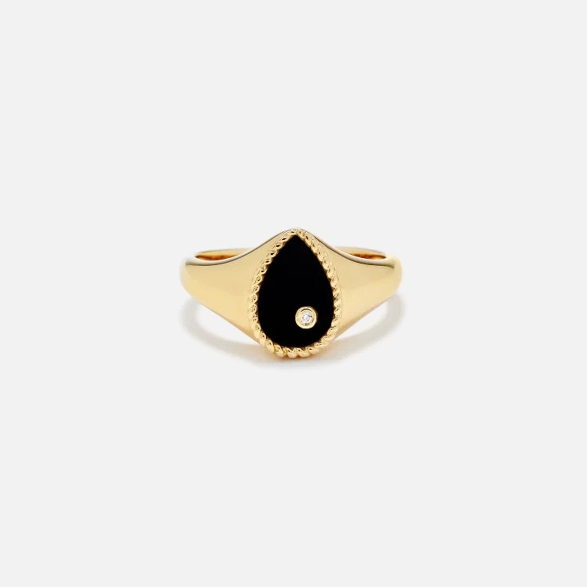Men|Women Kith Yvonne Leon Pear Shaped Signet Ring - Gold