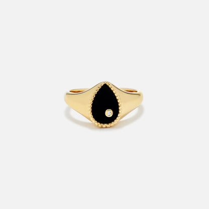 Men|Women Kith Yvonne Leon Pear Shaped Signet Ring - Gold