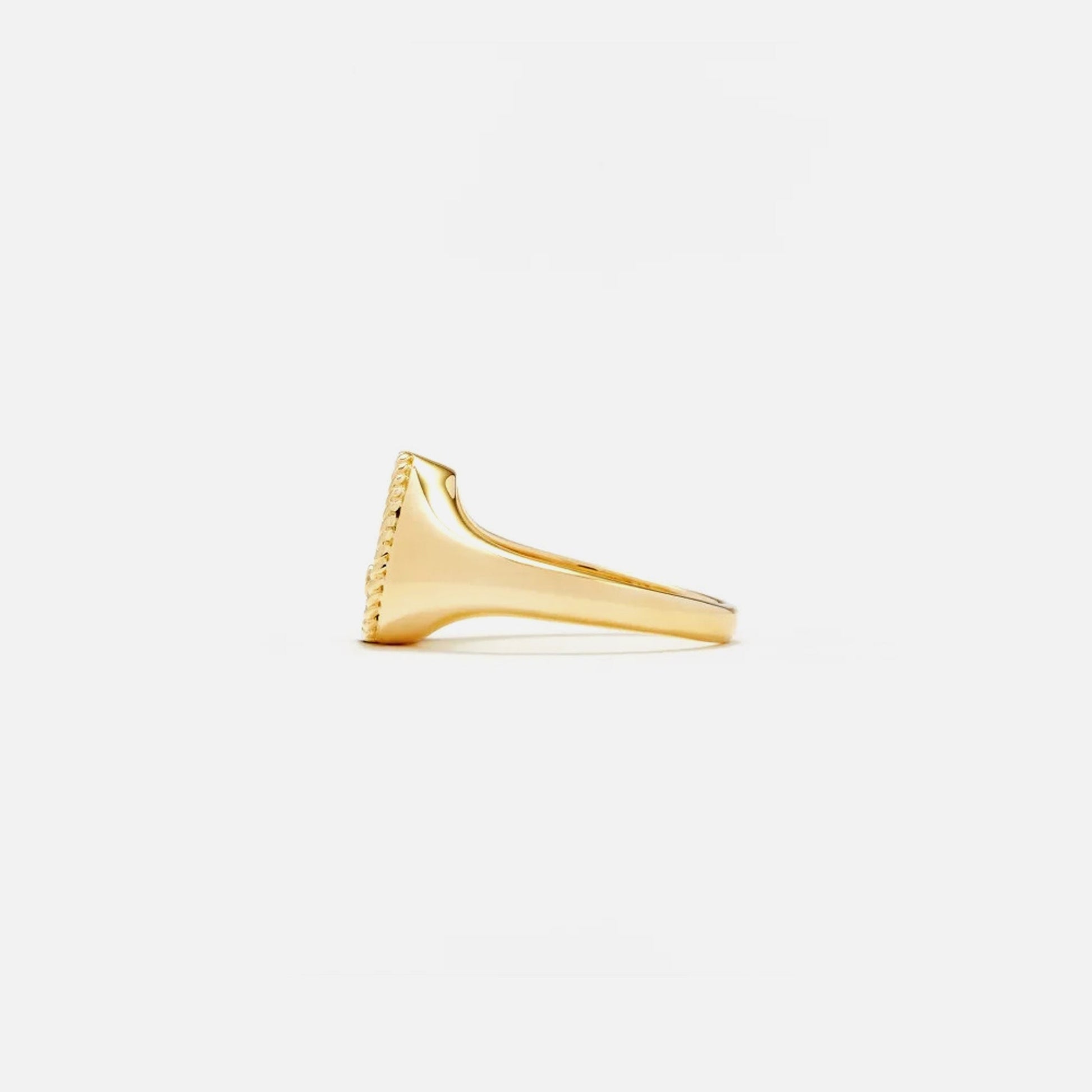Men|Women Kith Yvonne Leon Pear Shaped Signet Ring - Gold