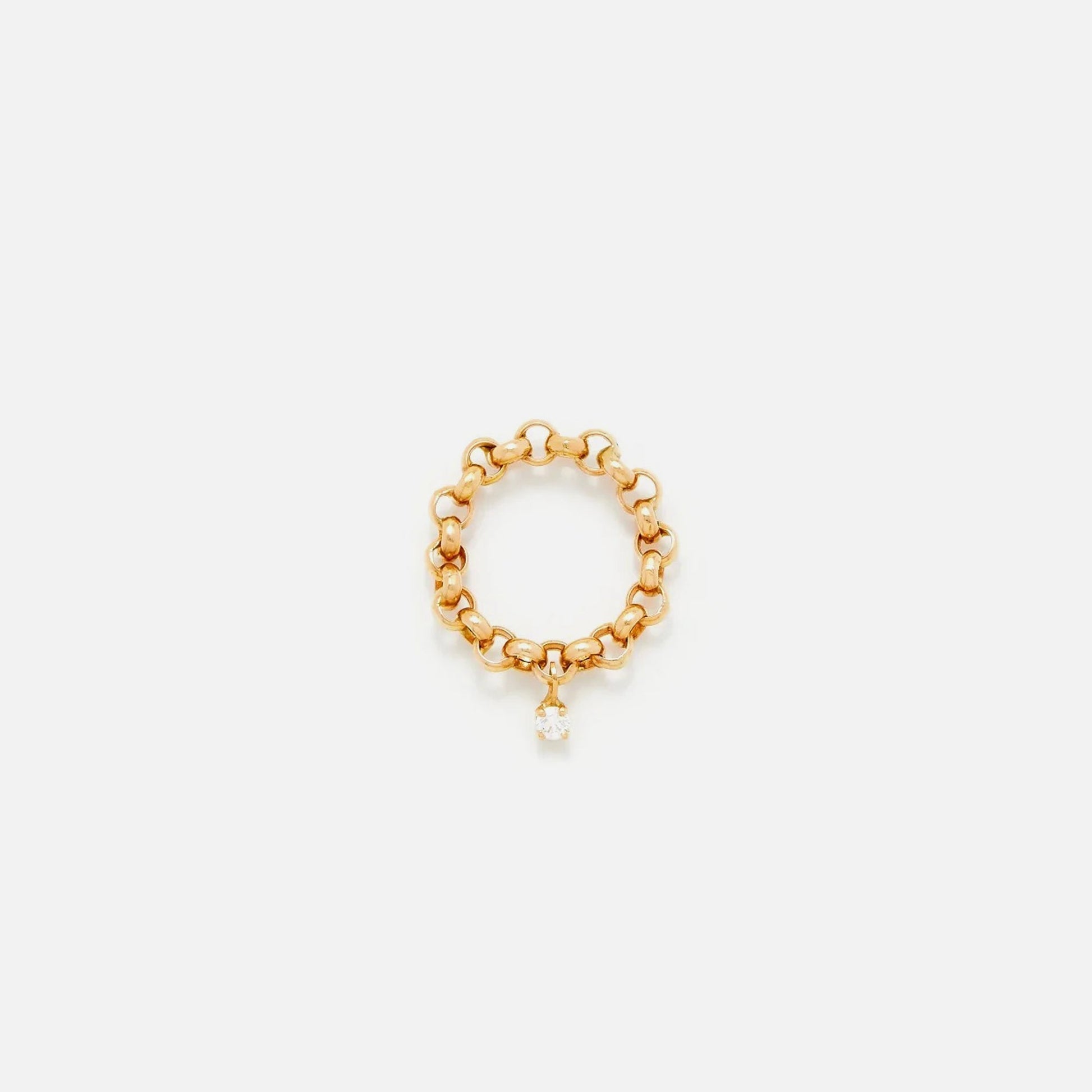 Men|Women Kith Yvonne Leon Bague Jaseron Flottant Ring - Yellow Gold
