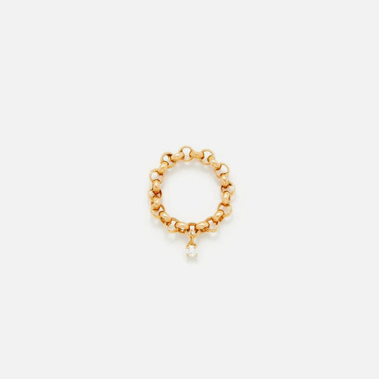Men|Women Kith Yvonne Leon Bague Jaseron Flottant Ring - Yellow Gold