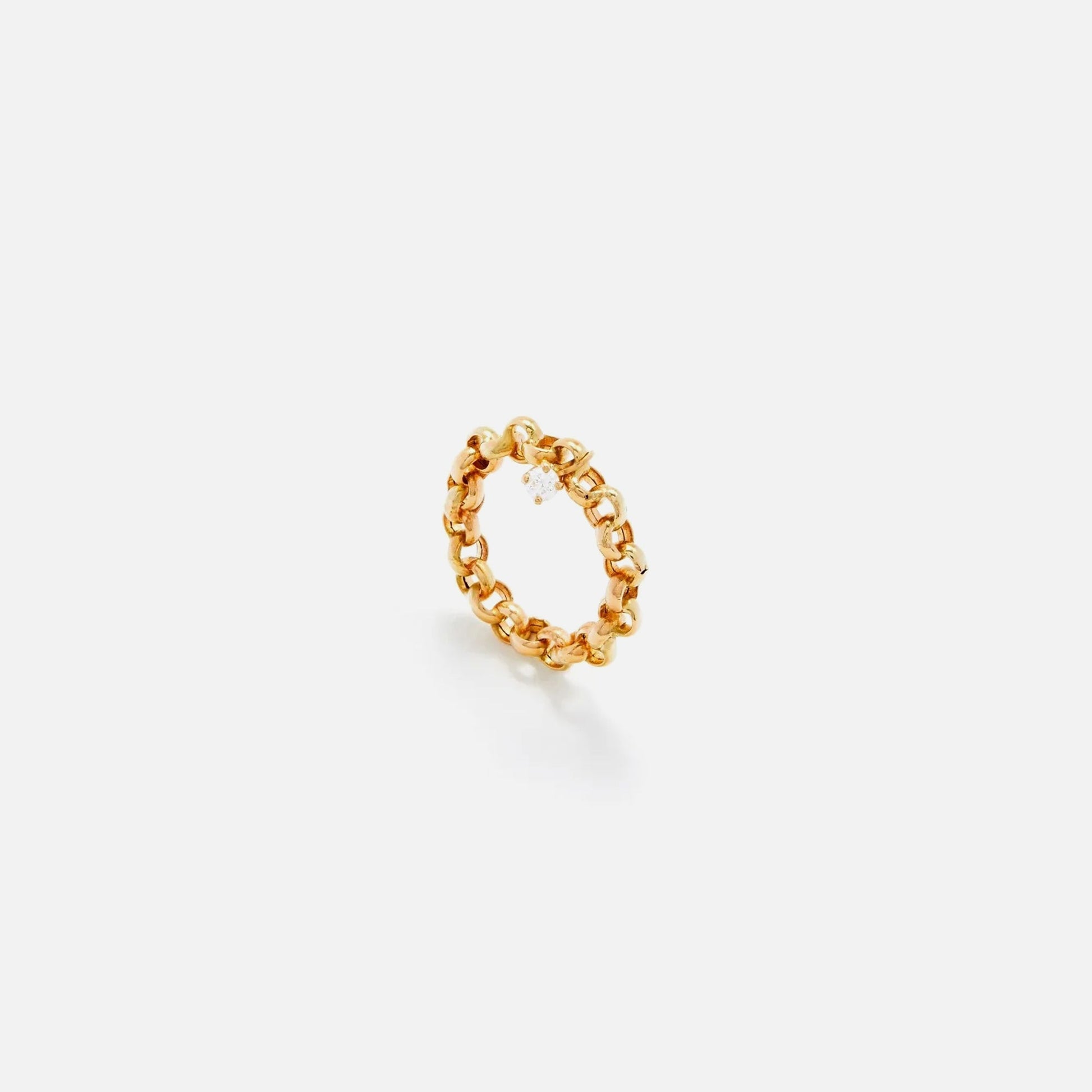 Men|Women Kith Yvonne Leon Bague Jaseron Flottant Ring - Yellow Gold