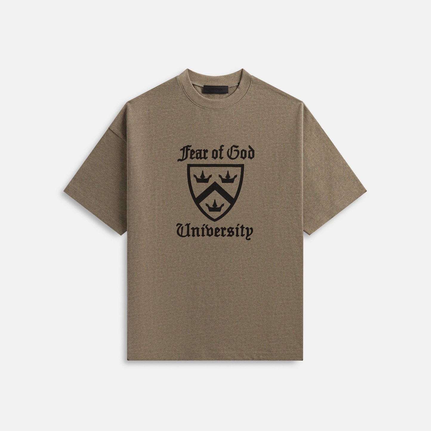 Men Kith Essentials Heavy Crewneck Tee - Heather Grey