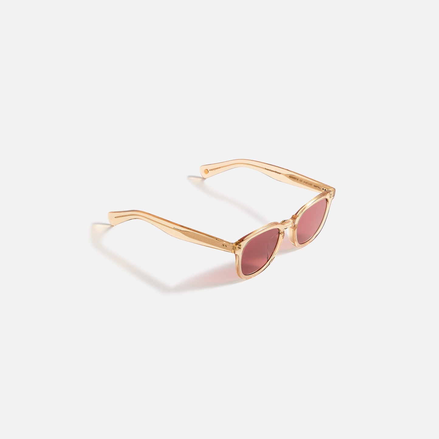 Men Kith Garrett Leight Kinney II Sunglass - Champagne / Semi Flat Pure Rosewoo