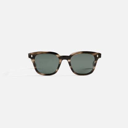 Men Kith Garrett Leight Broadway Sunglass - Black Sleet Tortoise / Semi Flat Pu