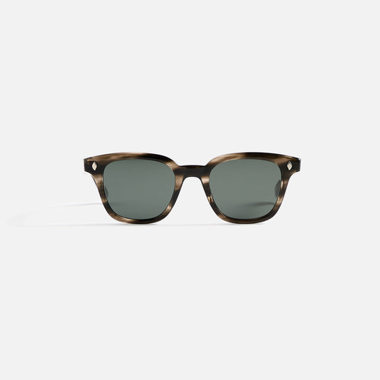 Men Kith Garrett Leight Broadway Sunglass - Black Sleet Tortoise / Semi Flat Pu