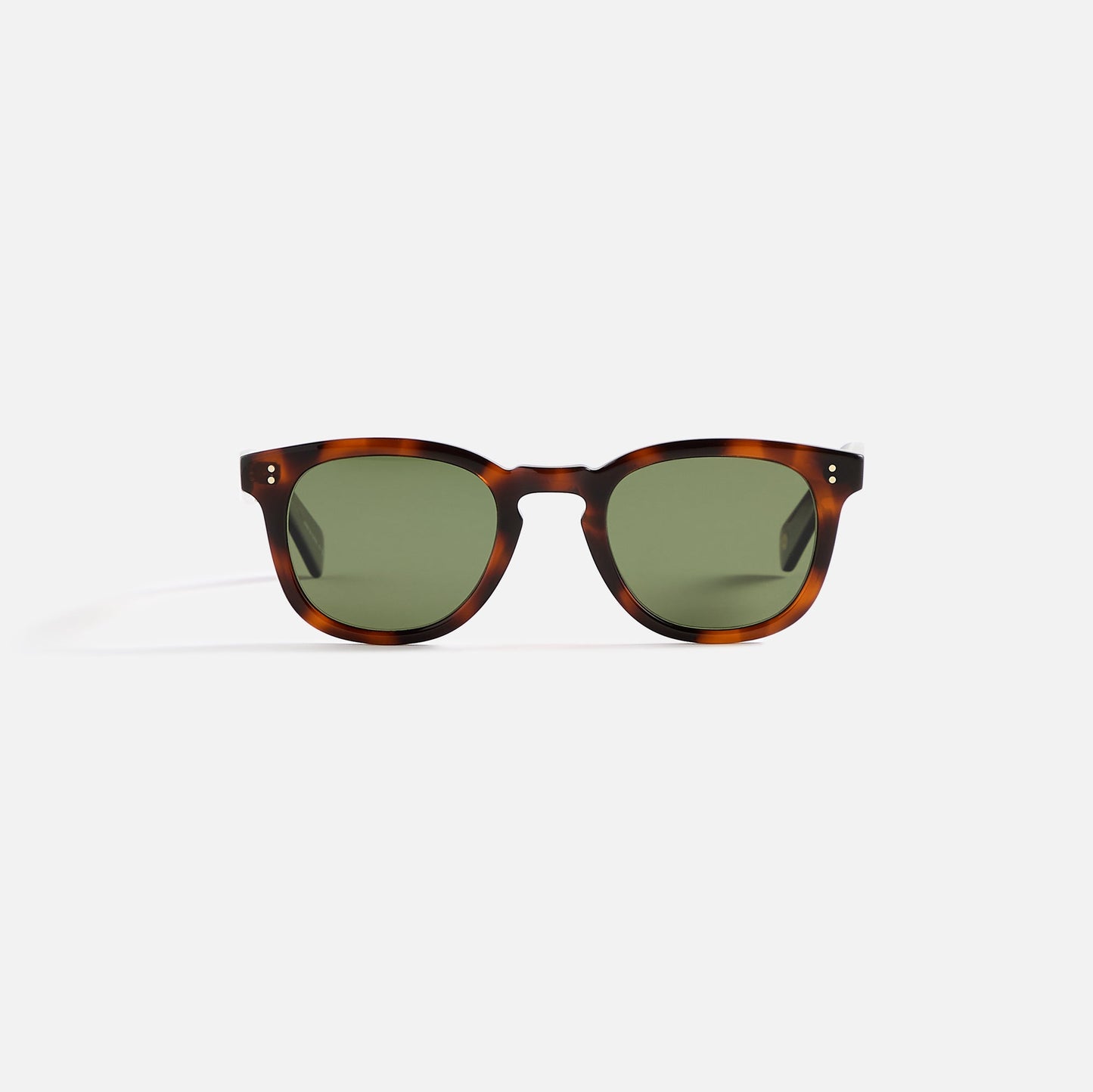 Men Kith Garrett Leight Kinney II Sunglass - Spotted Brown Shell / Semi Flat Pu