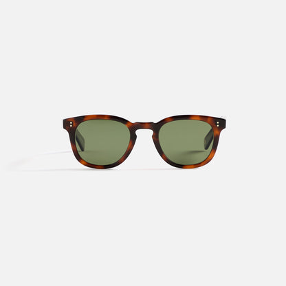 Men Kith Garrett Leight Kinney II Sunglass - Spotted Brown Shell / Semi Flat Pu
