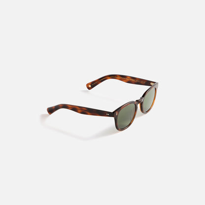 Men Kith Garrett Leight Kinney II Sunglass - Spotted Brown Shell / Semi Flat Pu