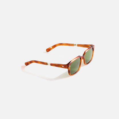Men Kith Garrett Leight Mr. Leight Purveyor Sunglass - Saffron Tortoise White G
