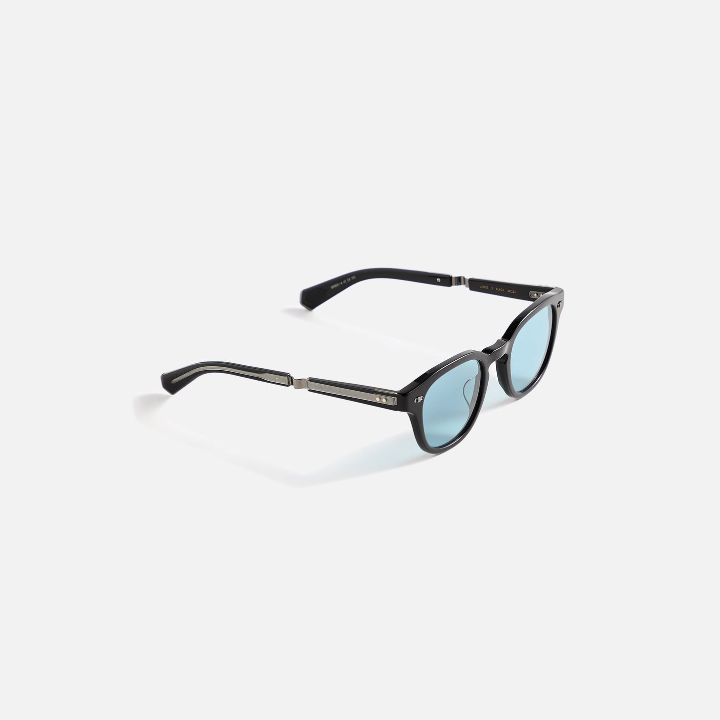 Men Kith Garrett Leight Mr. Leight James Sunglass - Black Gunmetal / Brittany B