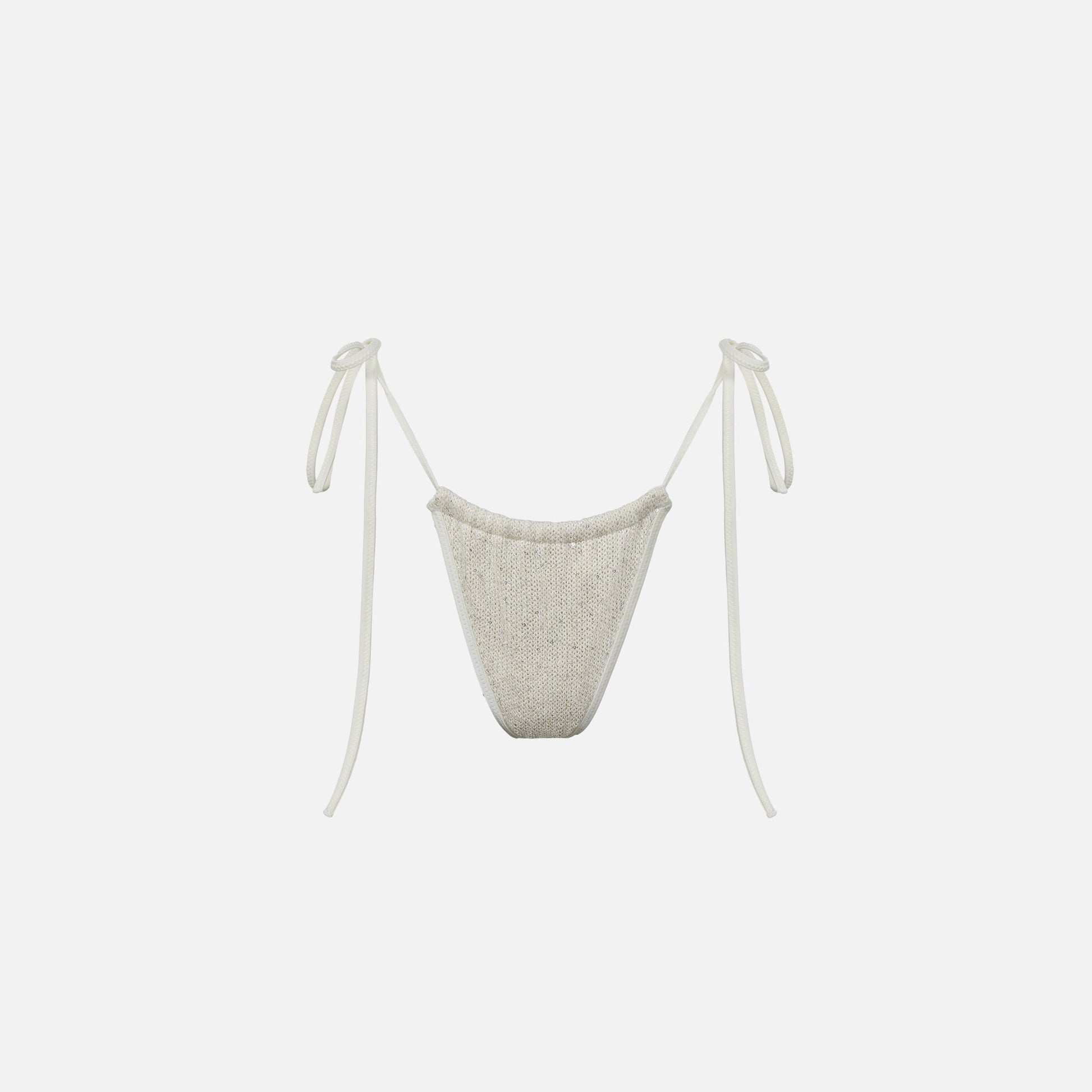 Women Kith Asta Resort Lio Bikini Bottom - Ivory Sequin