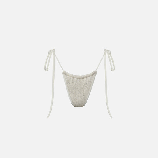Women Kith Asta Resort Lio Bikini Bottom - Ivory Sequin