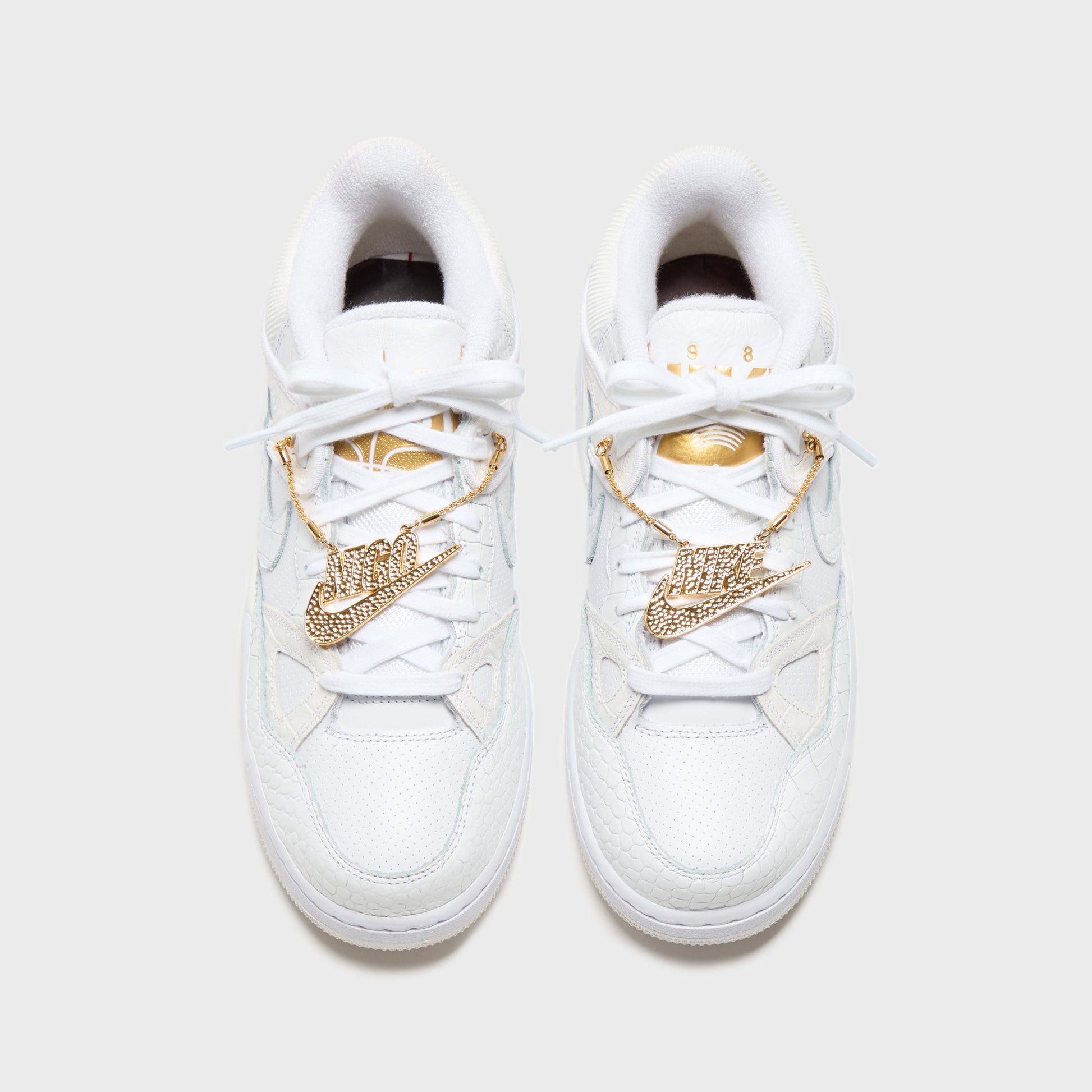 Men Kith Nike x NIGO Air Force 3 Low - White / Metallic Gold / White / Summit W