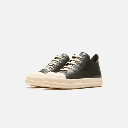 Kids Kith Rick Owens Kids Scarpe Pelle Low Sneakers - Forest / Milk / Milk