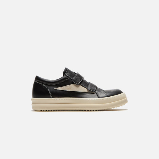 Kids Kith Rick Owens Kids Vintage Sneaker - Scarpe In Pelle Black / Milk / Milk
