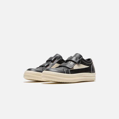 Kids Kith Rick Owens Kids Vintage Sneaker - Scarpe In Pelle Black / Milk / Milk