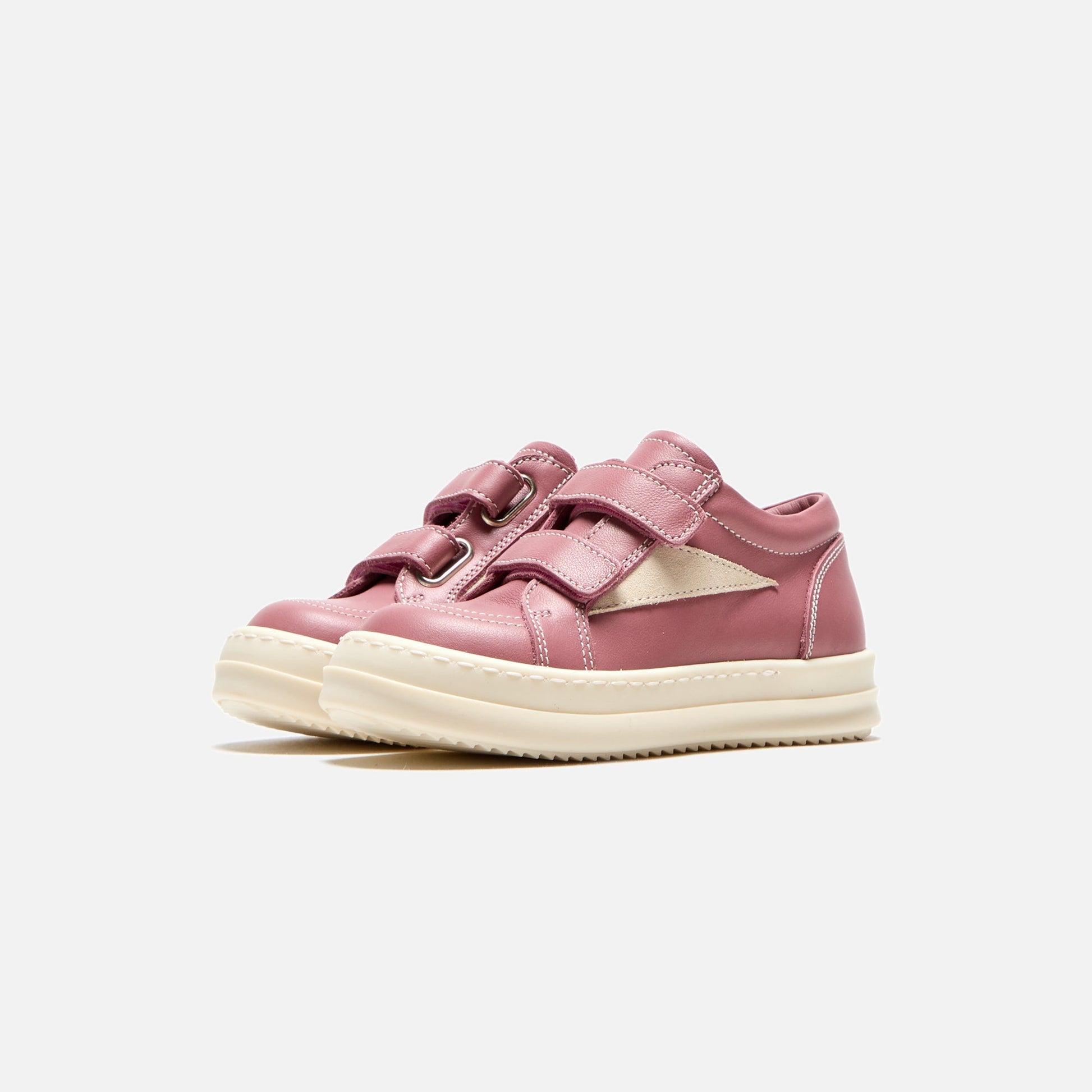 Kids Kith Rick Owens Kids Vintage Sneakers - Scarpe In Pelle / Thulian / Milk