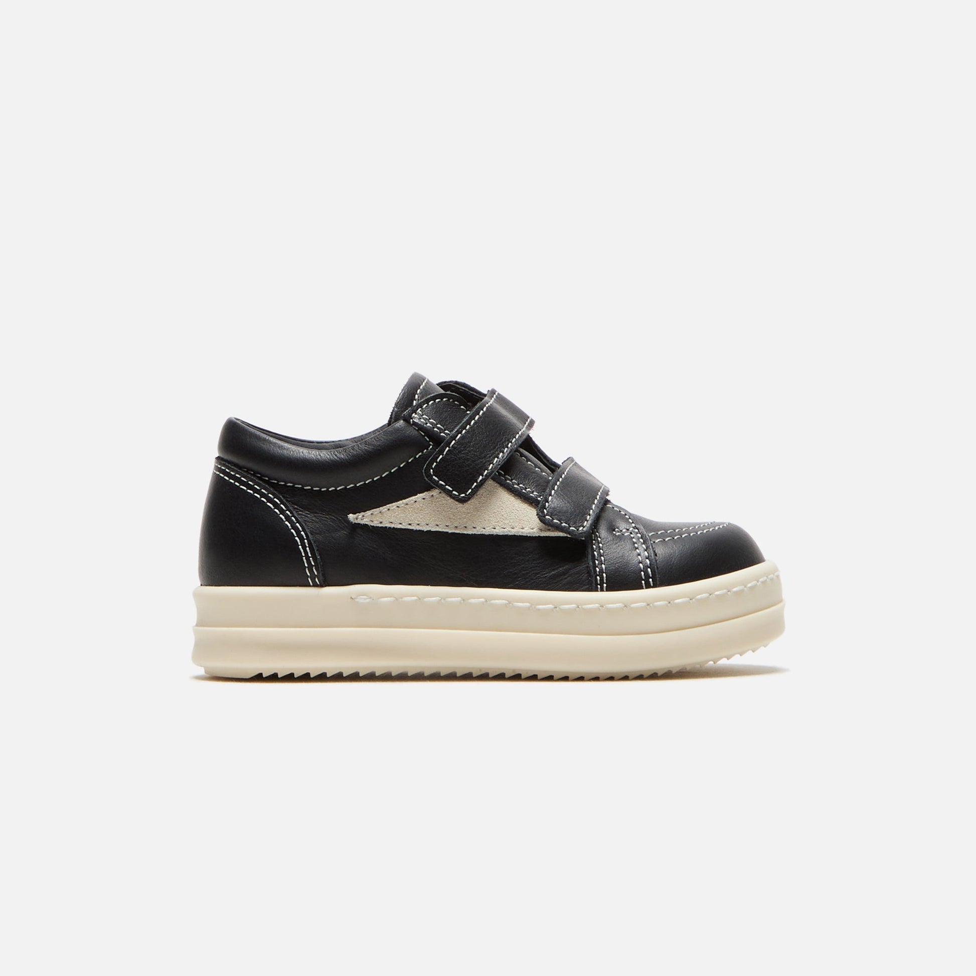 Kids Kith Rick Owens Baby Vintage Sneakers - Scarpe In Pelle Black / Milk / Milk