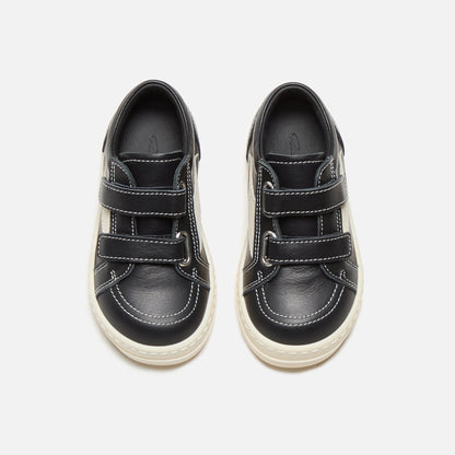 Kids Kith Rick Owens Baby Vintage Sneakers - Scarpe In Pelle Black / Milk / Milk