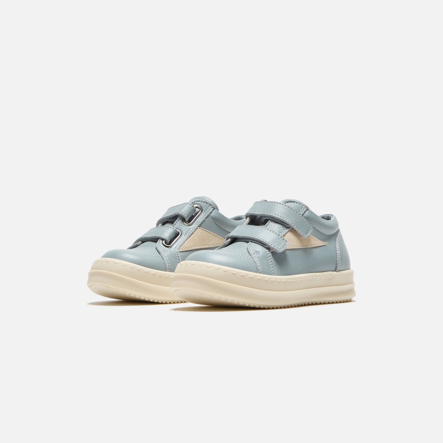 Kids Kith Rick Owens Baby Vintage Sneakers - Scarpe In Pelle / Pale Blue / Milk