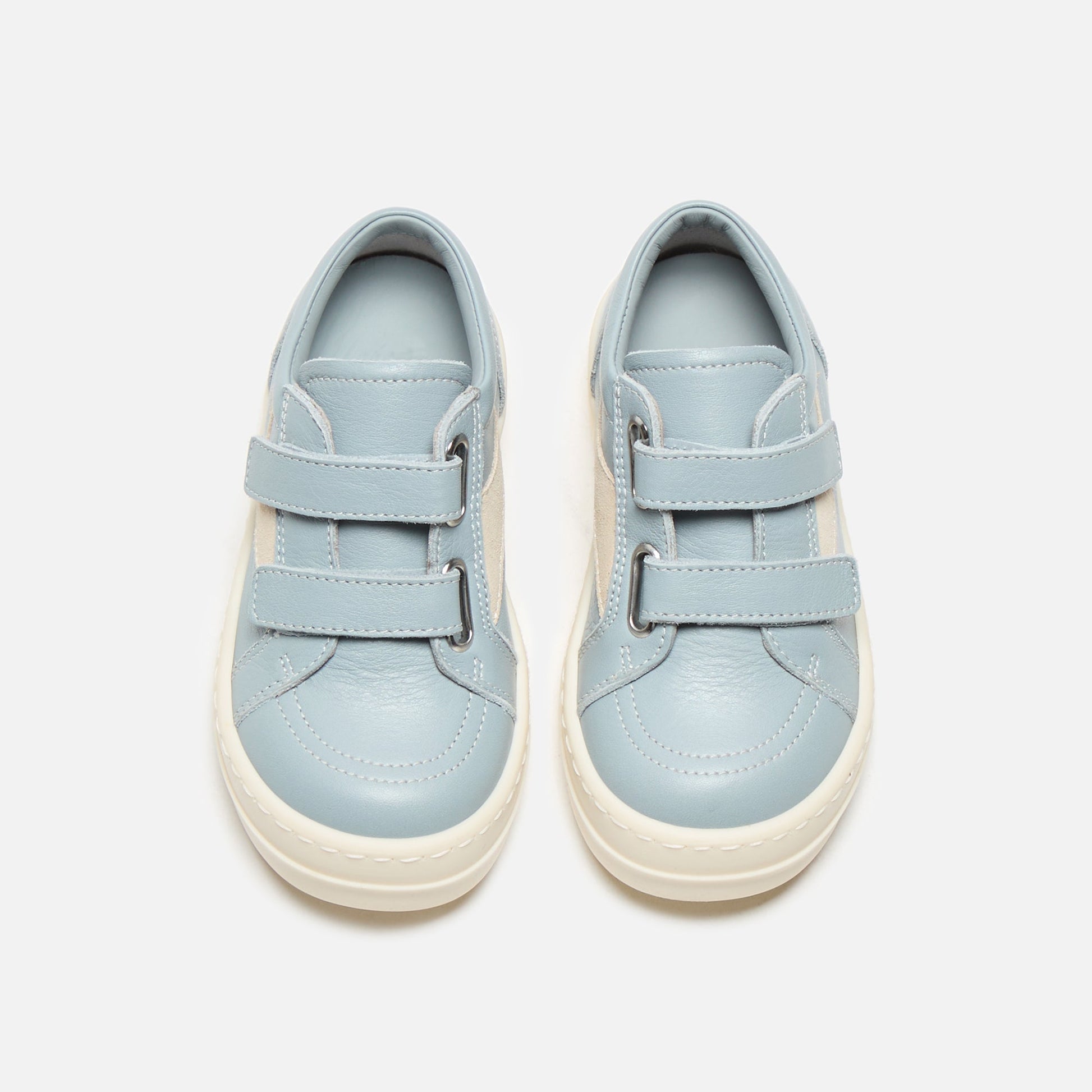 Kids Kith Rick Owens Baby Vintage Sneakers - Scarpe In Pelle / Pale Blue / Milk