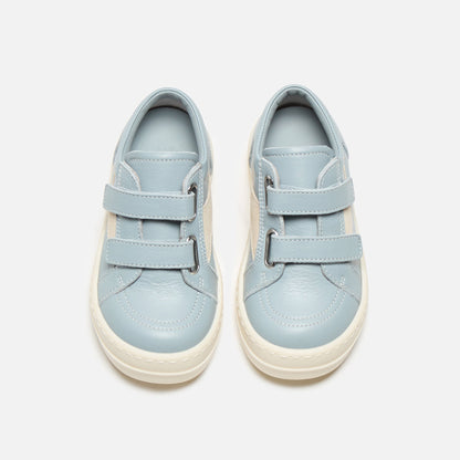 Kids Kith Rick Owens Baby Vintage Sneakers - Scarpe In Pelle / Pale Blue / Milk