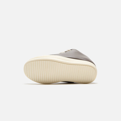 Men|Women Kith Rick Owens Scarpe in Pelle Jumbo Laced Padded Low Sneakers - Dark Dust