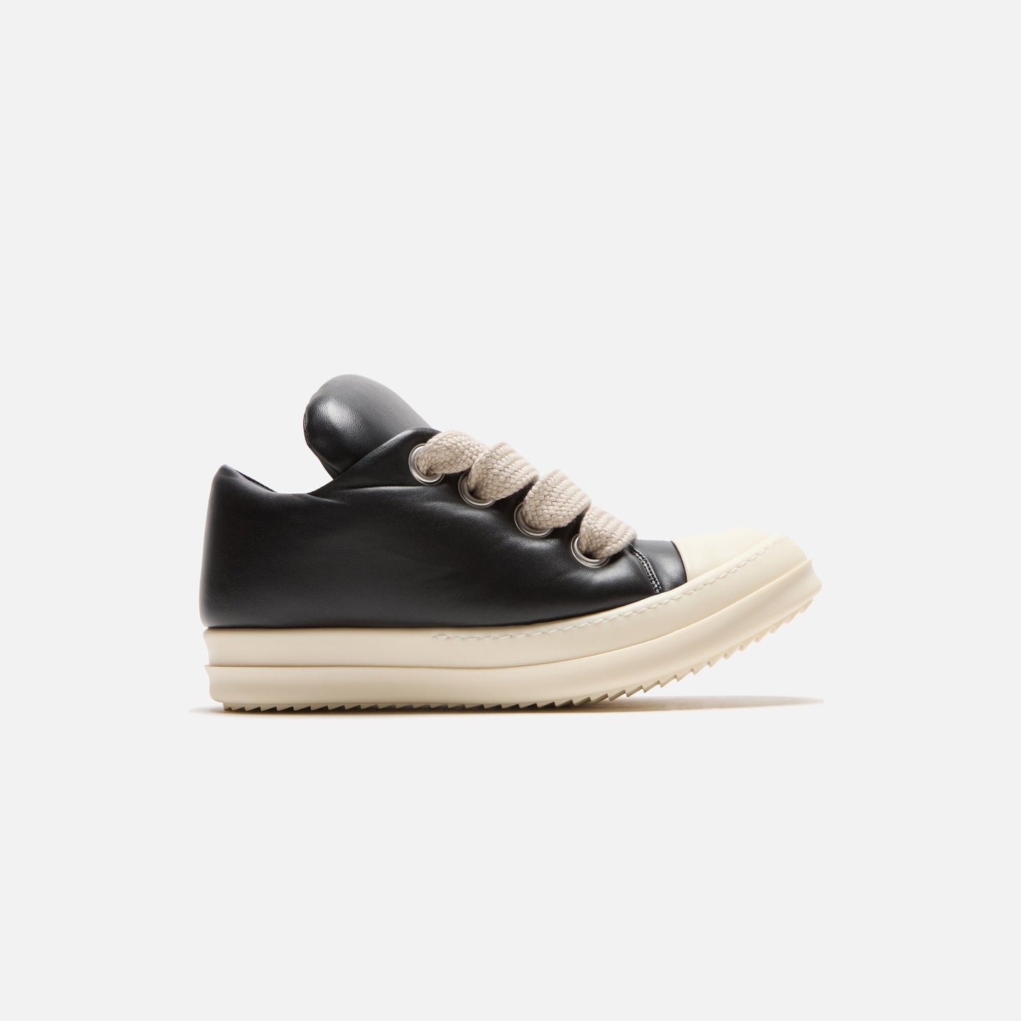 Men|Women Kith Rick Owens Scarpe in Pelle Jumbo Laced Padded Low Sneakers - Black / M