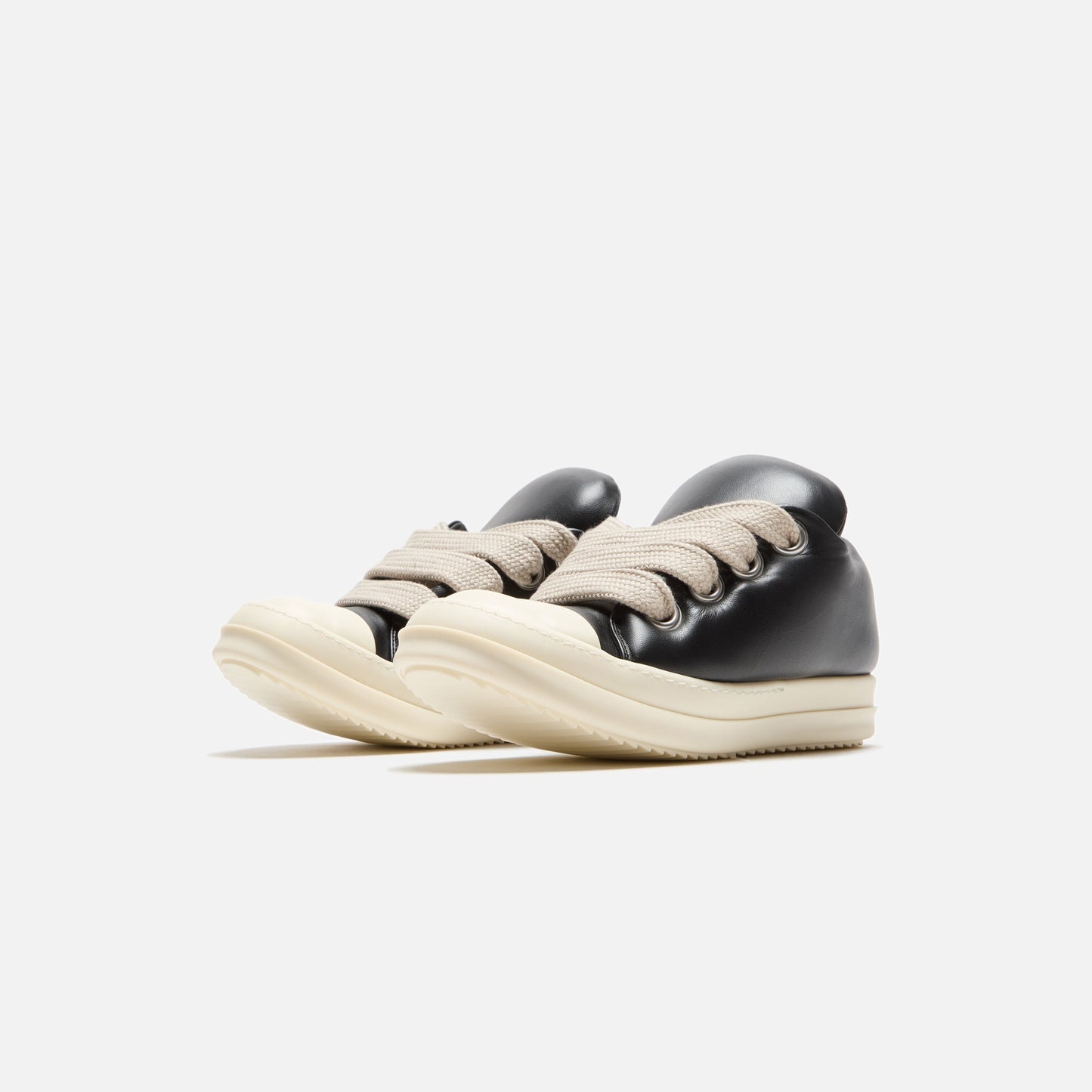 Men|Women Kith Rick Owens Scarpe in Pelle Jumbo Laced Padded Low Sneakers - Black / M