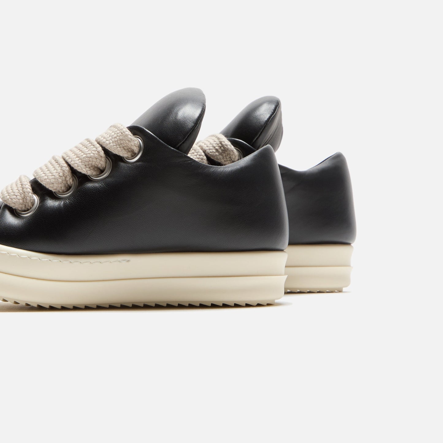 Men|Women Kith Rick Owens Scarpe in Pelle Jumbo Laced Padded Low Sneakers - Black / M