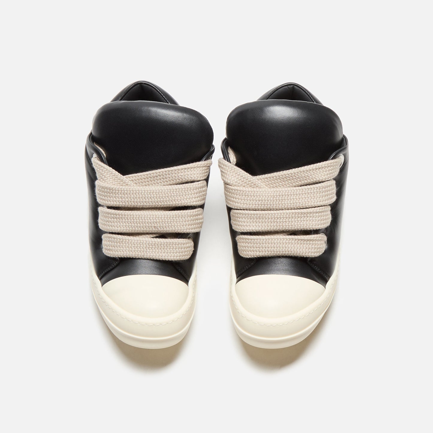 Men|Women Kith Rick Owens Scarpe in Pelle Jumbo Laced Padded Low Sneakers - Black / M