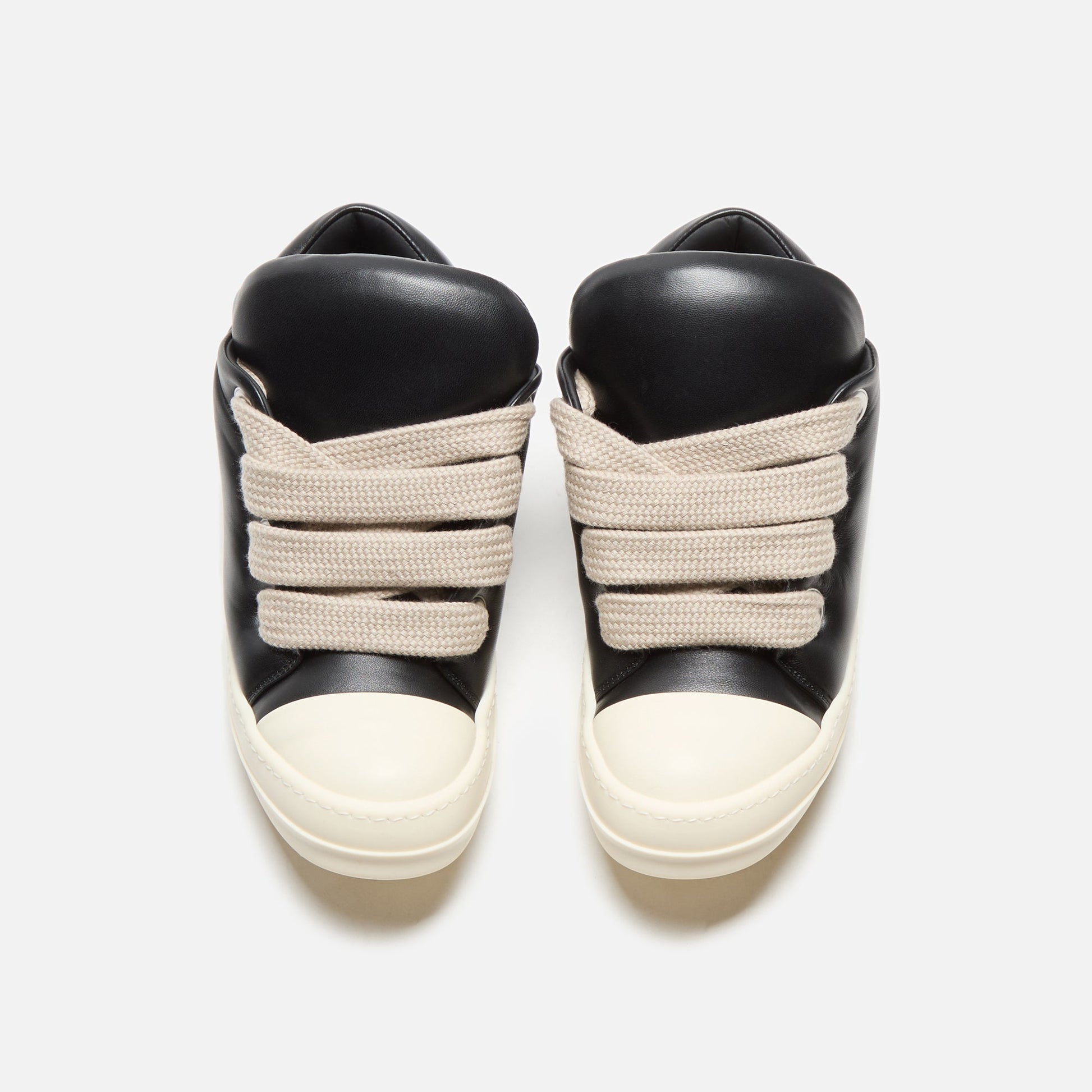 Men|Women Kith Rick Owens Scarpe in Pelle Jumbo Laced Padded Low Sneakers - Black / M