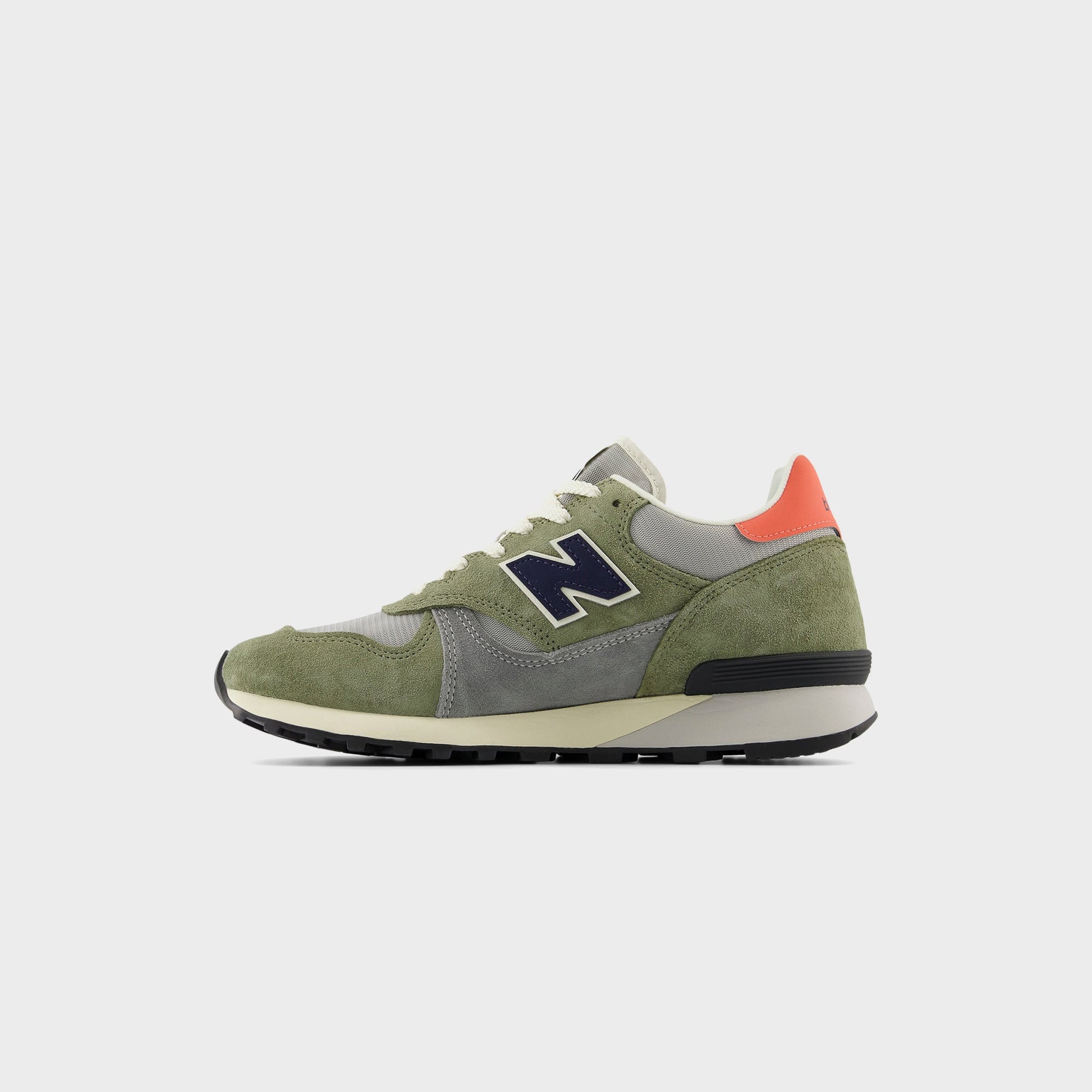 Men Kith New Balance 475 - Dark Olivine / Raincloud / Drift Red