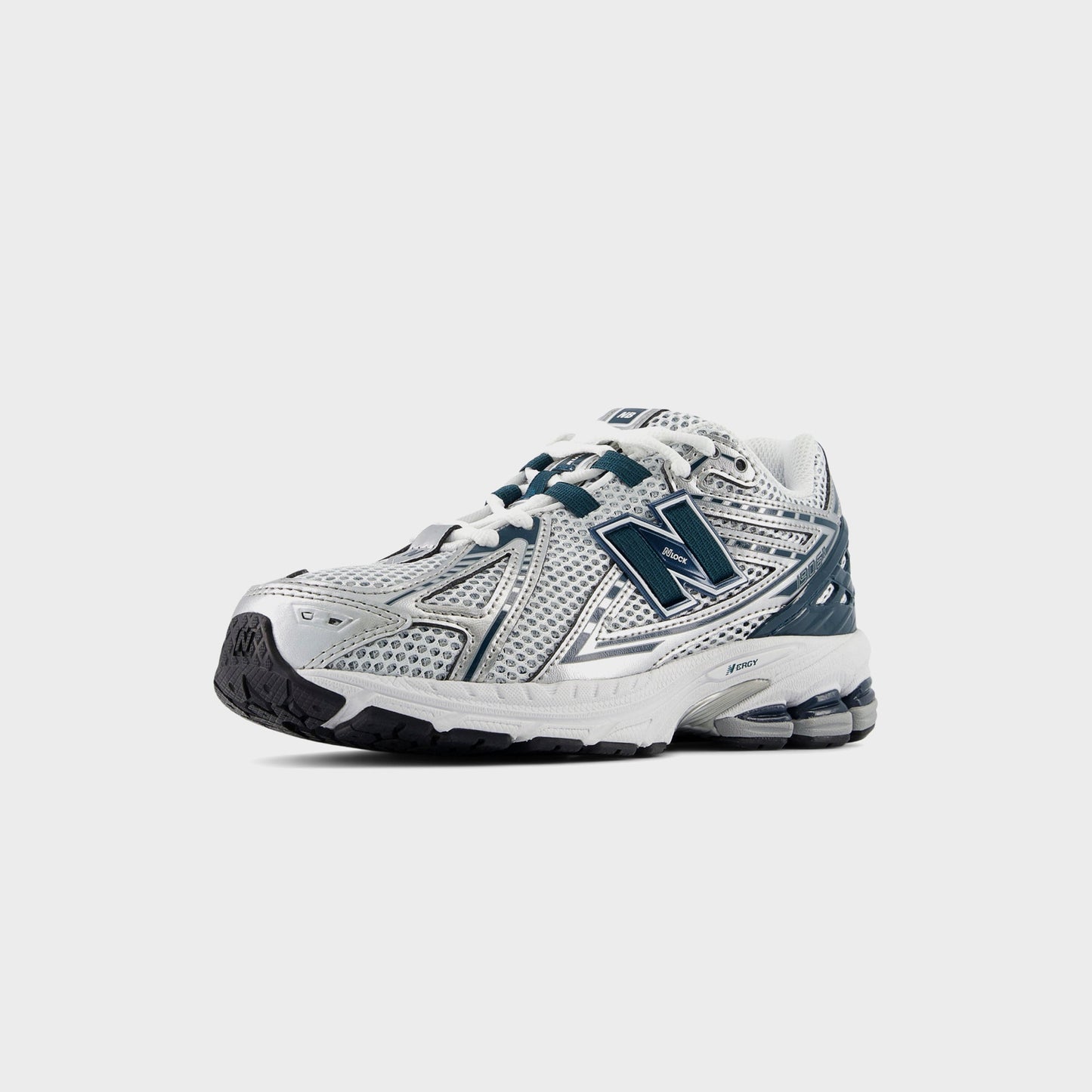 Kids Kith New Balance GS 1906R Hook & Loop - Silver Metallic / Deep Ocean