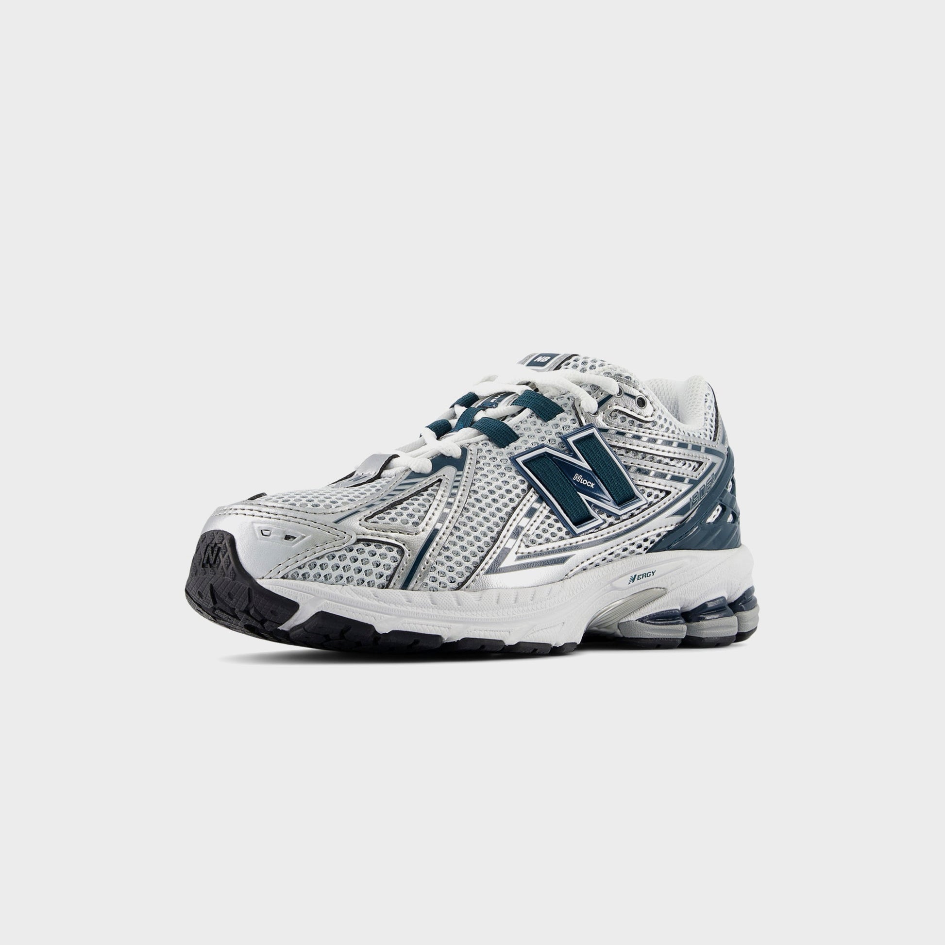 Kids Kith New Balance GS 1906R Hook & Loop - Silver Metallic / Deep Ocean