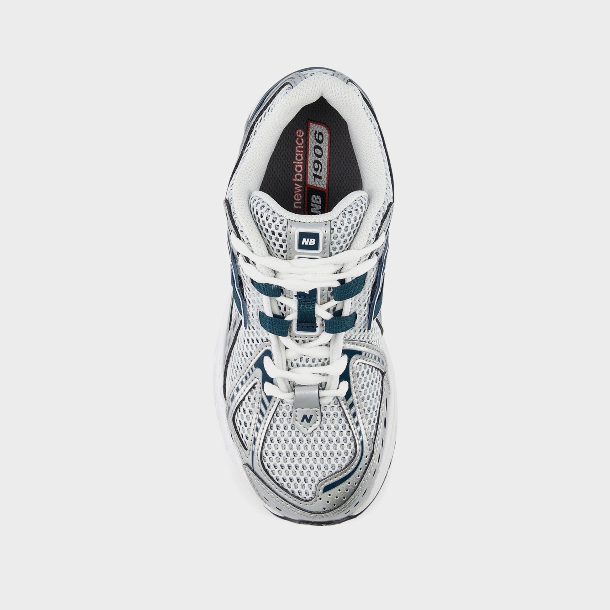 Kids Kith New Balance GS 1906R Hook & Loop - Silver Metallic / Deep Ocean