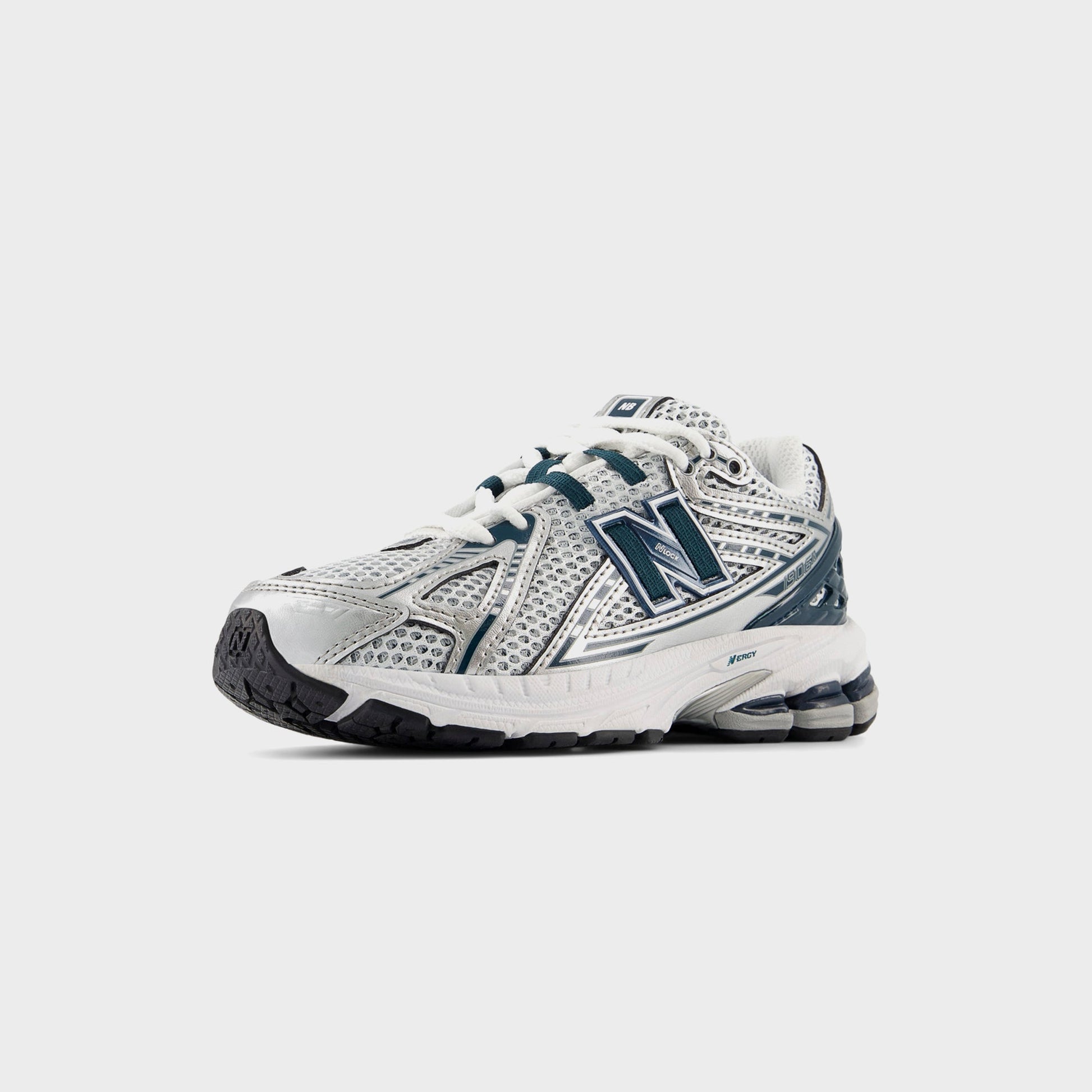 Kids Kith New Balance PS 1906R Hook & Loop - Silver Metallic / Deep Ocean