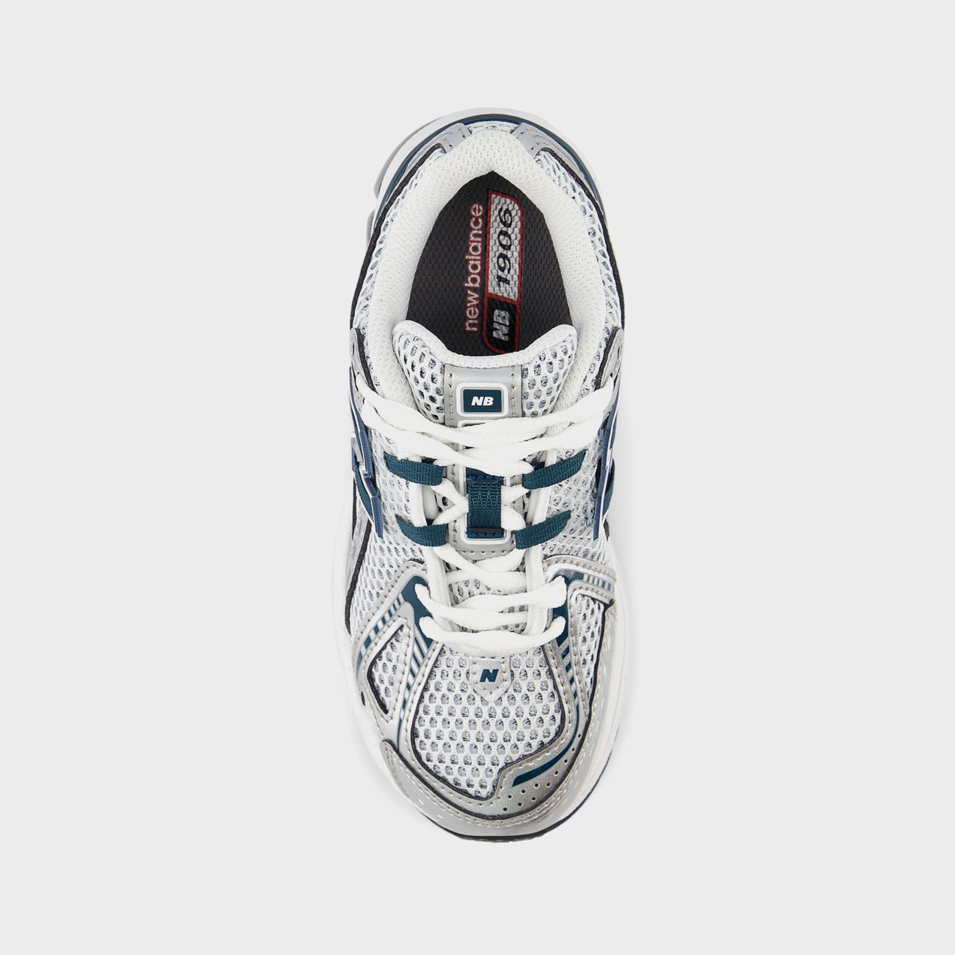 Kids Kith New Balance PS 1906R Hook & Loop - Silver Metallic / Deep Ocean