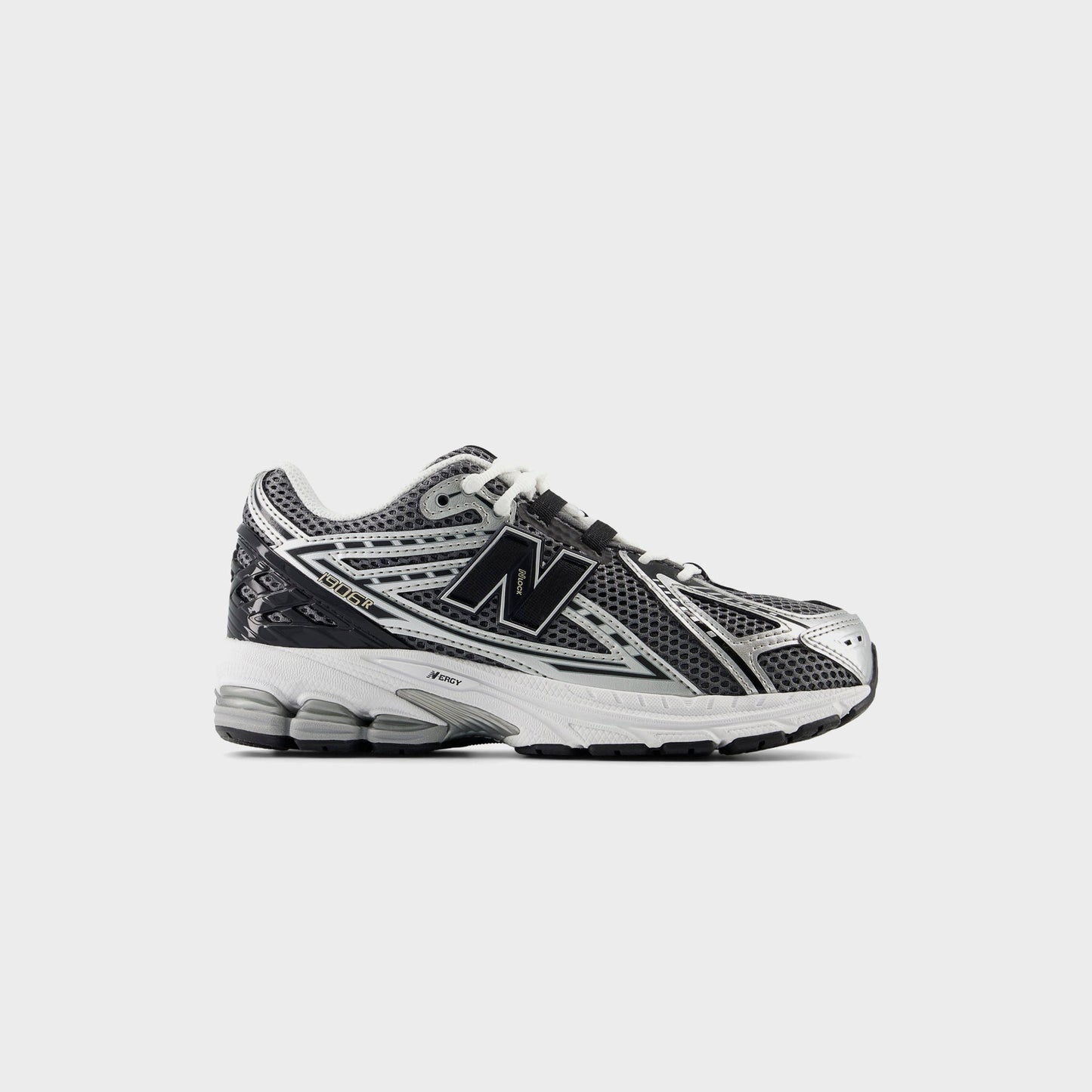 Men|Women|Kids Kith New Balance GS 1906R Hook & Loop - Silver Metalic / Black