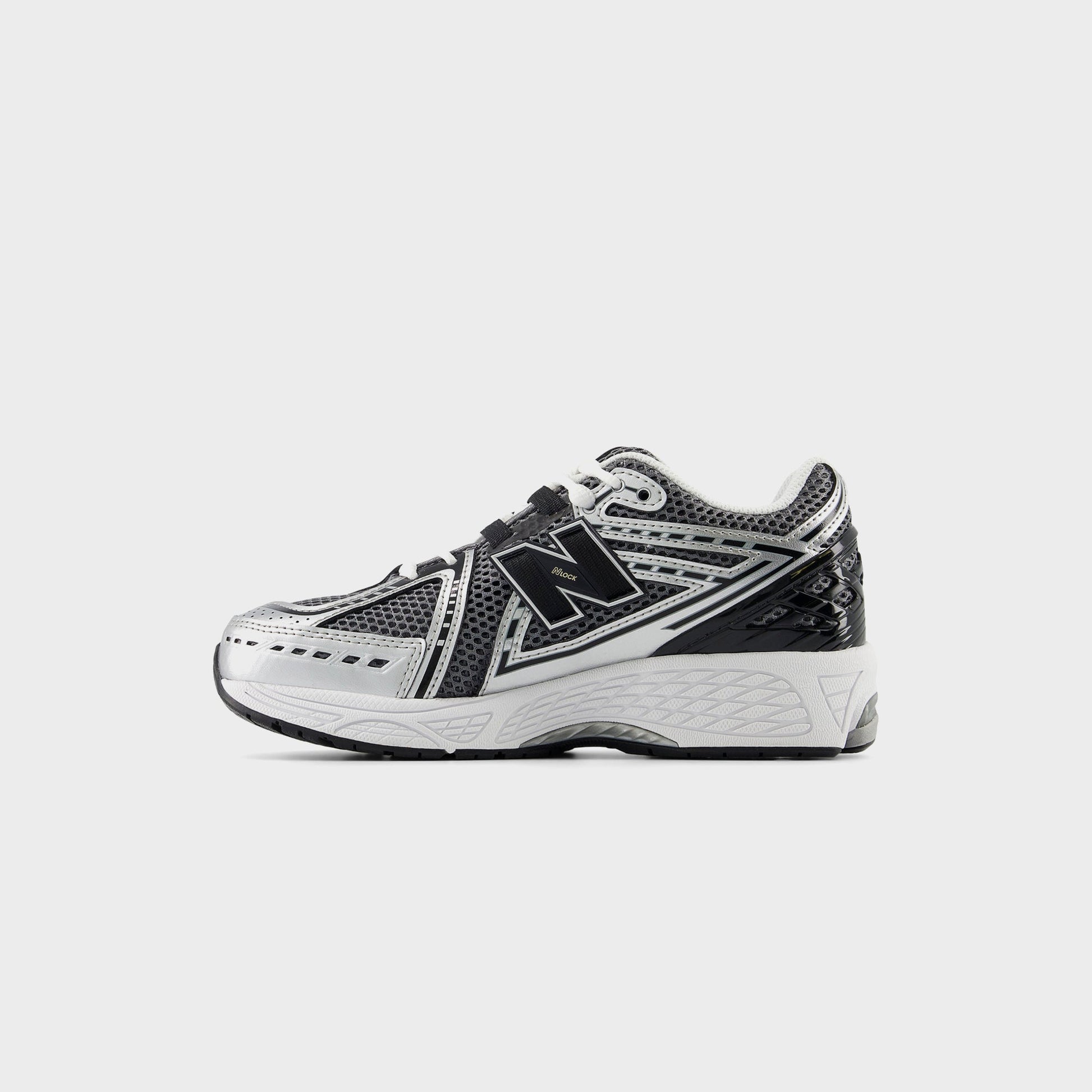 Men|Women|Kids Kith New Balance GS 1906R Hook & Loop - Silver Metalic / Black