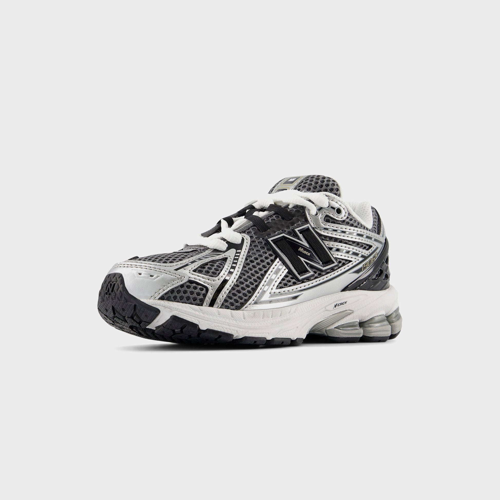 Kids Kith New Balance PS 1906R Hook & Loop - Silver Metallic / Black