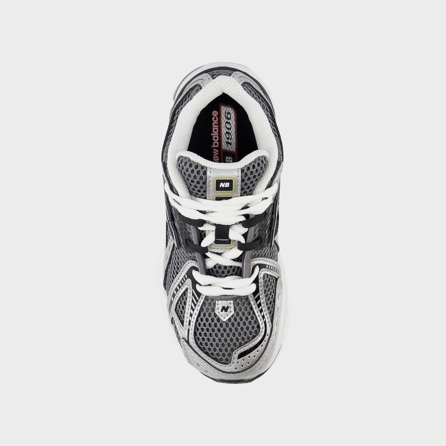 Kids Kith New Balance PS 1906R Hook & Loop - Silver Metallic / Black