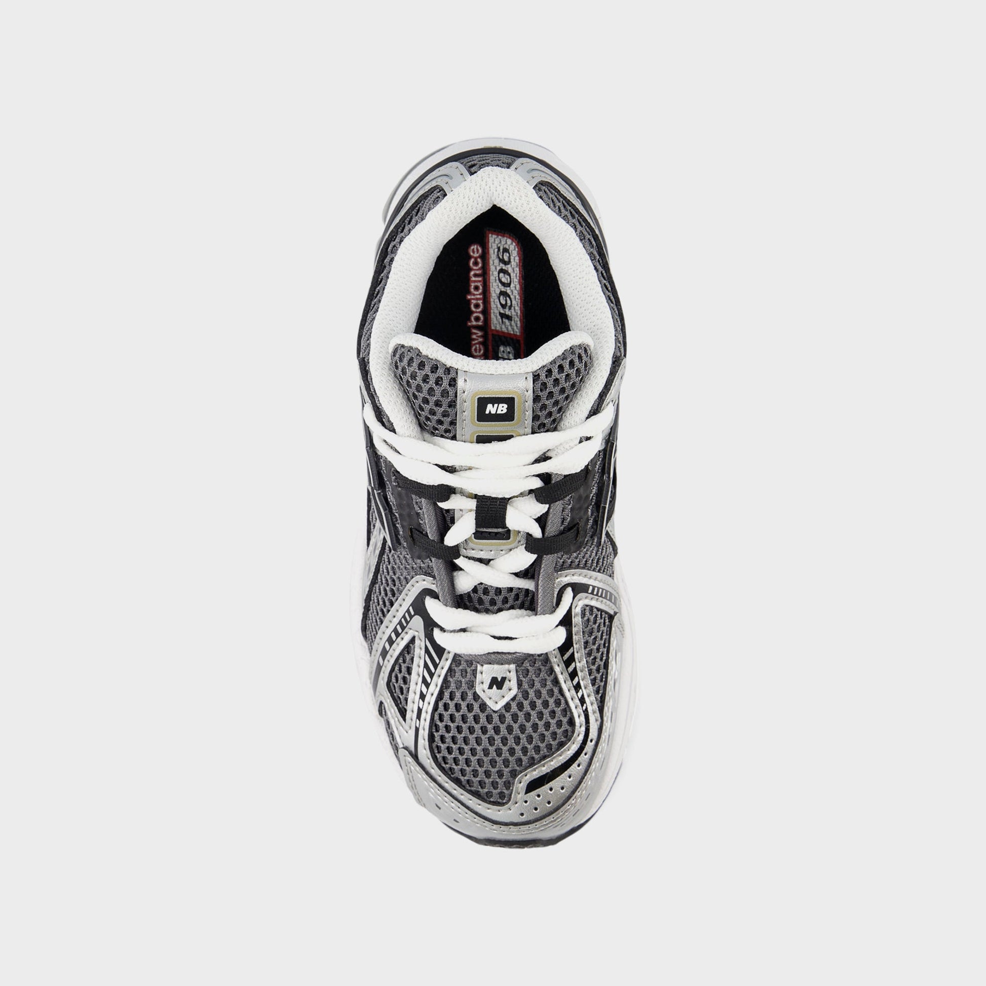 Kids Kith New Balance PS 1906R Hook & Loop - Silver Metallic / Black