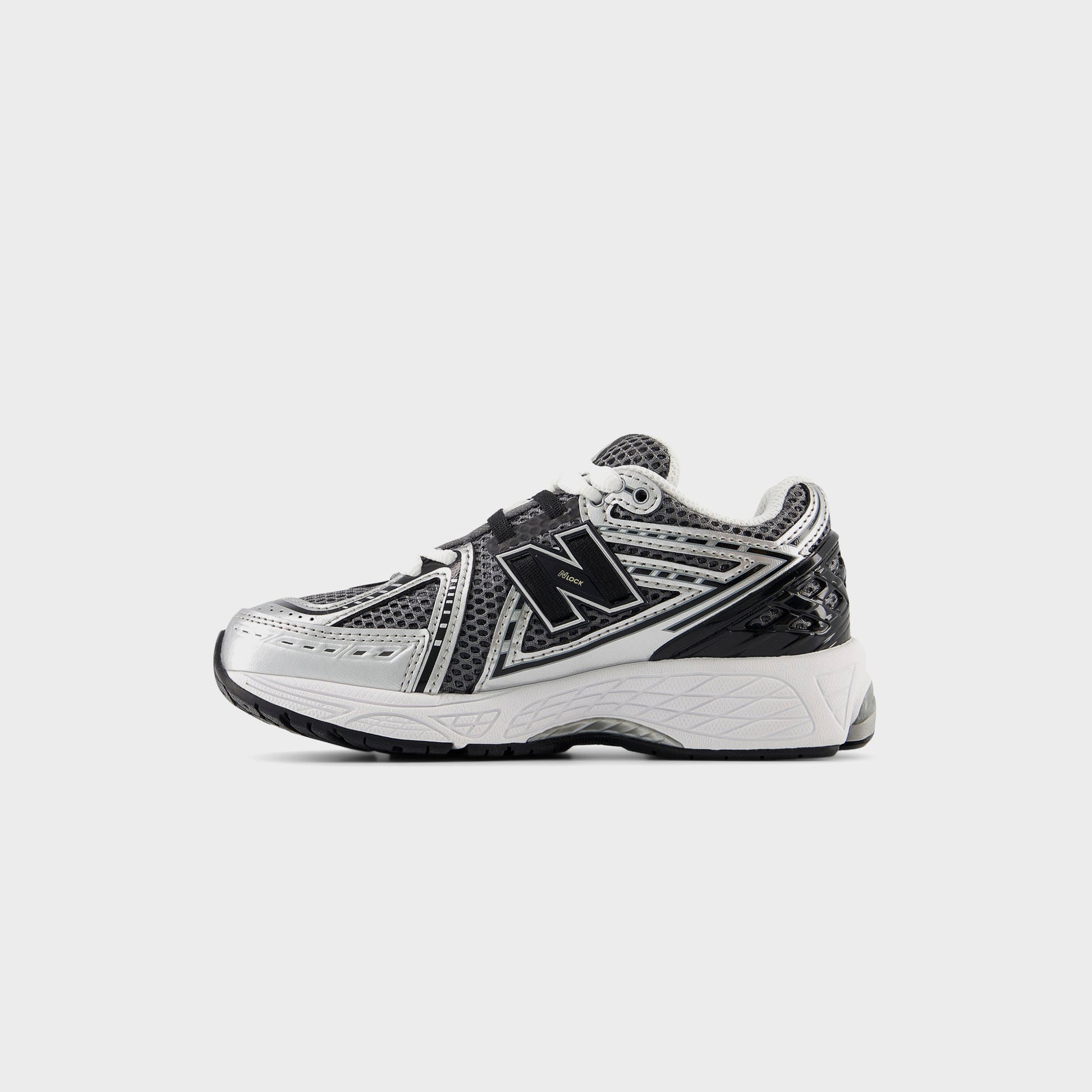 Kids Kith New Balance PS 1906R Hook & Loop - Silver Metallic / Black