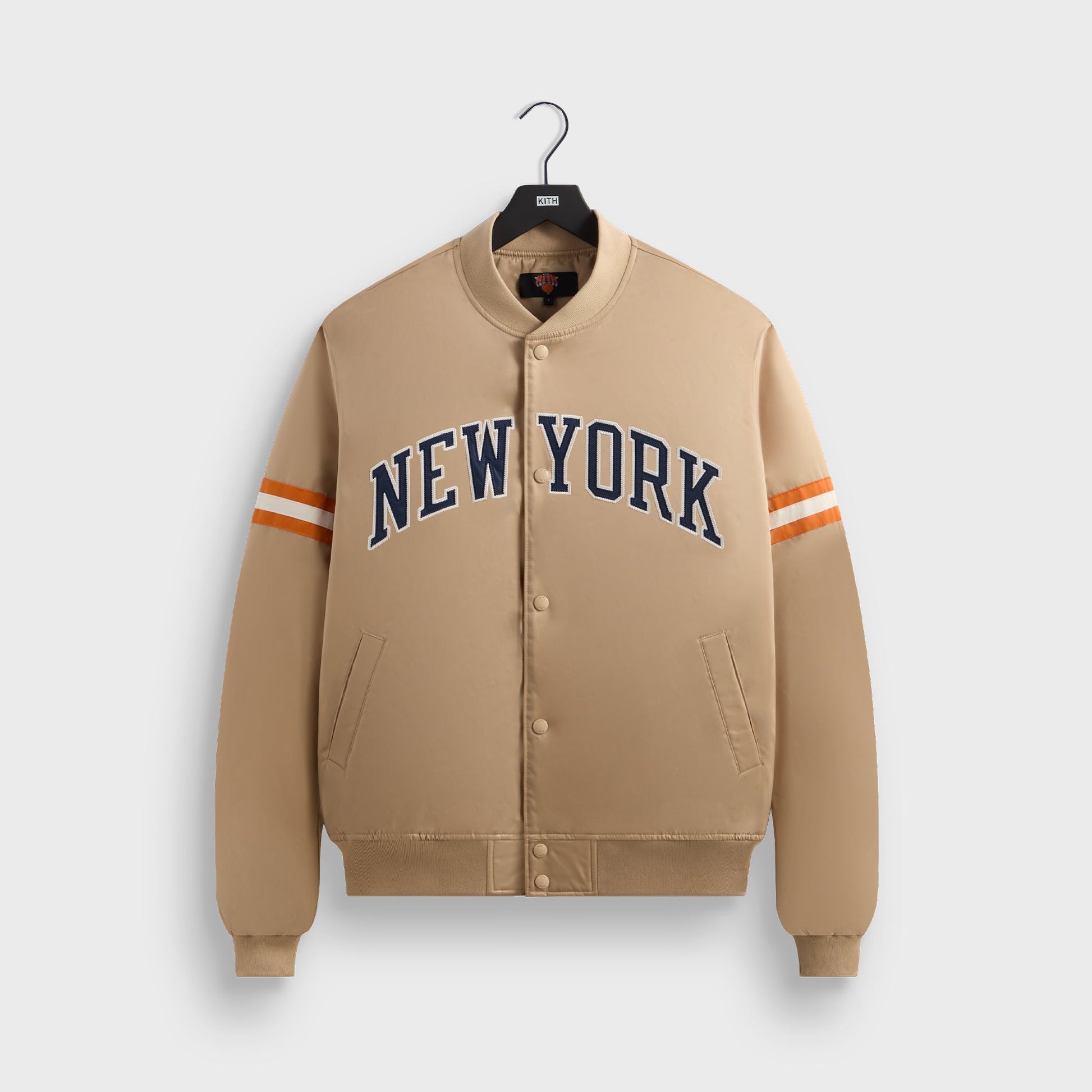 Men Kith Kith for the New York Knicks Wings Satin Bomber Jacket - Stock