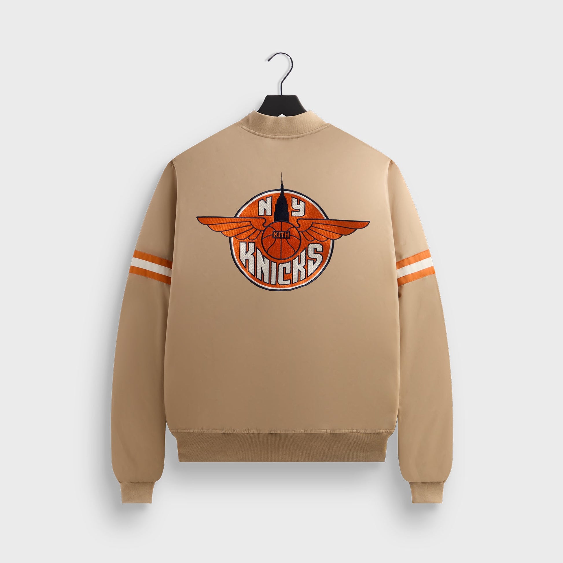 Men Kith Kith for the New York Knicks Wings Satin Bomber Jacket - Stock
