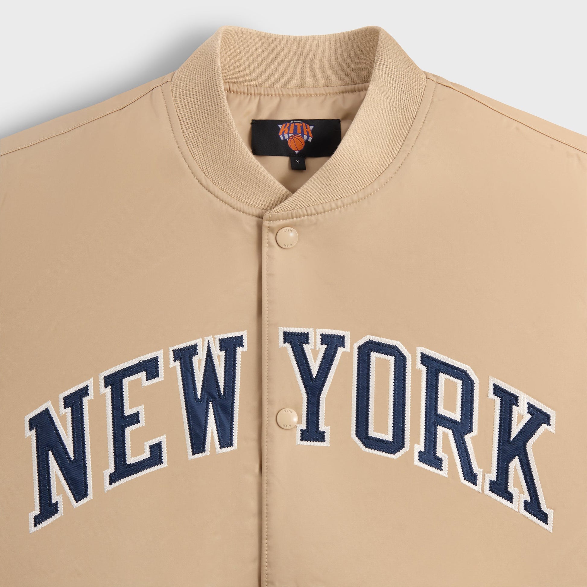 Men Kith Kith for the New York Knicks Wings Satin Bomber Jacket - Stock