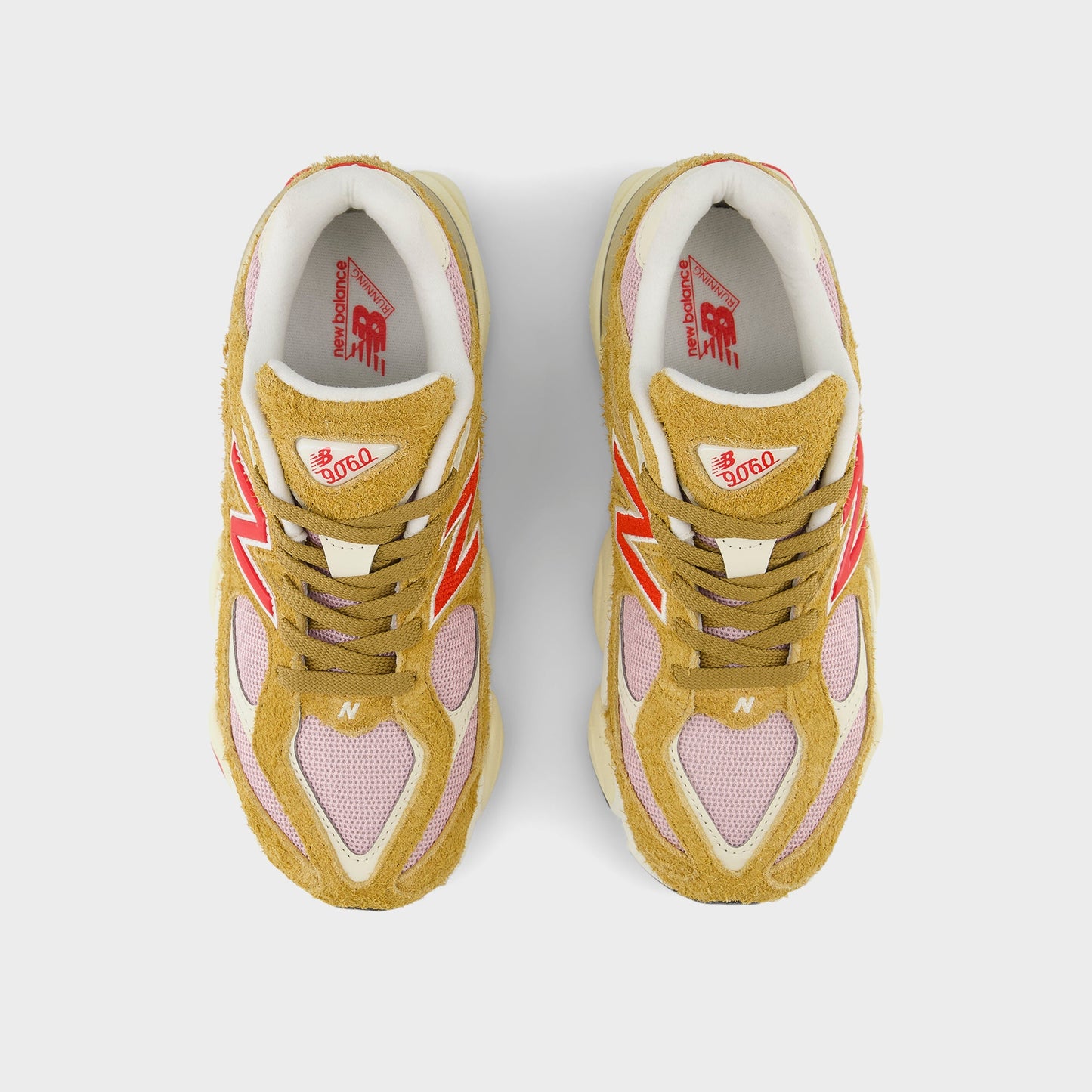 Kids Kith New Balance 9060 Hook & Loop - Great Plains / Twilight Haze / True Red